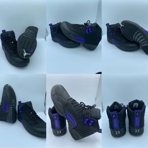 Jordan 12 black and purple